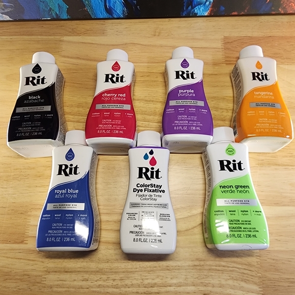 rit Other Rut Dye 6 Color Set And Fixative Poshmark